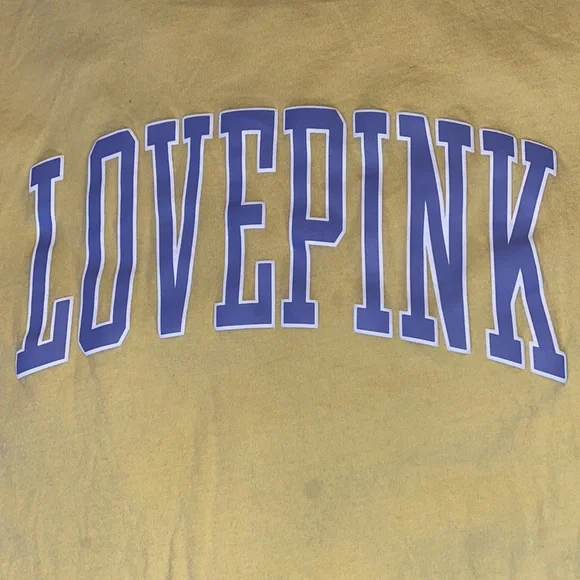 Victoria's Secret PINK Yellow T-shirt. - Picture 9 of 11